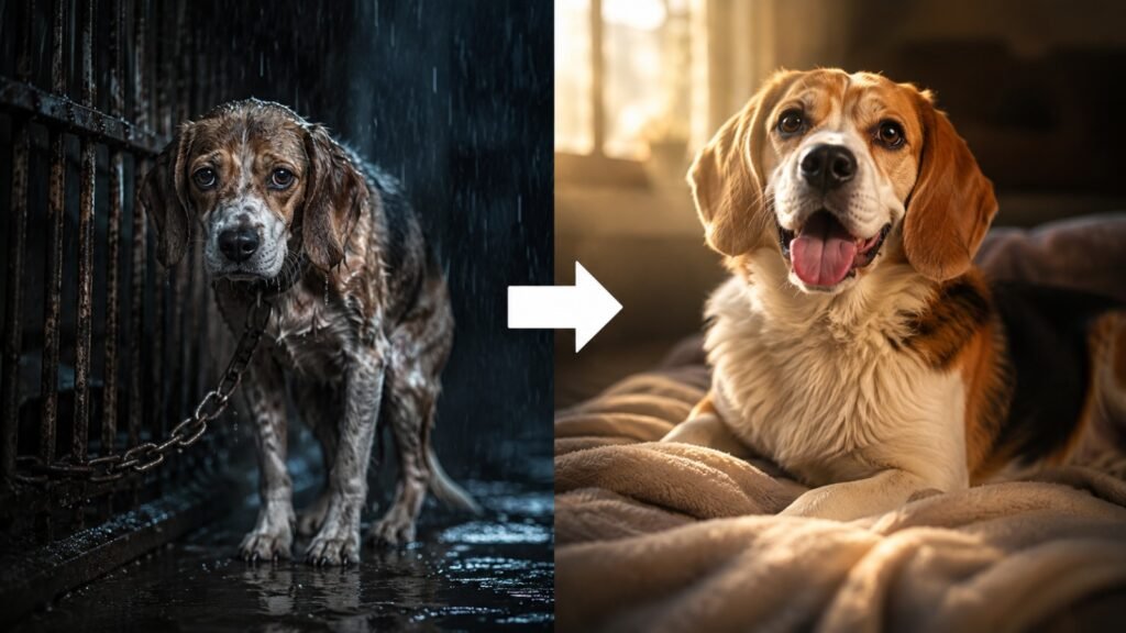 They Found Her Chained to a Fence in Freezing Rain — One Year Later She’s Unrecognizable